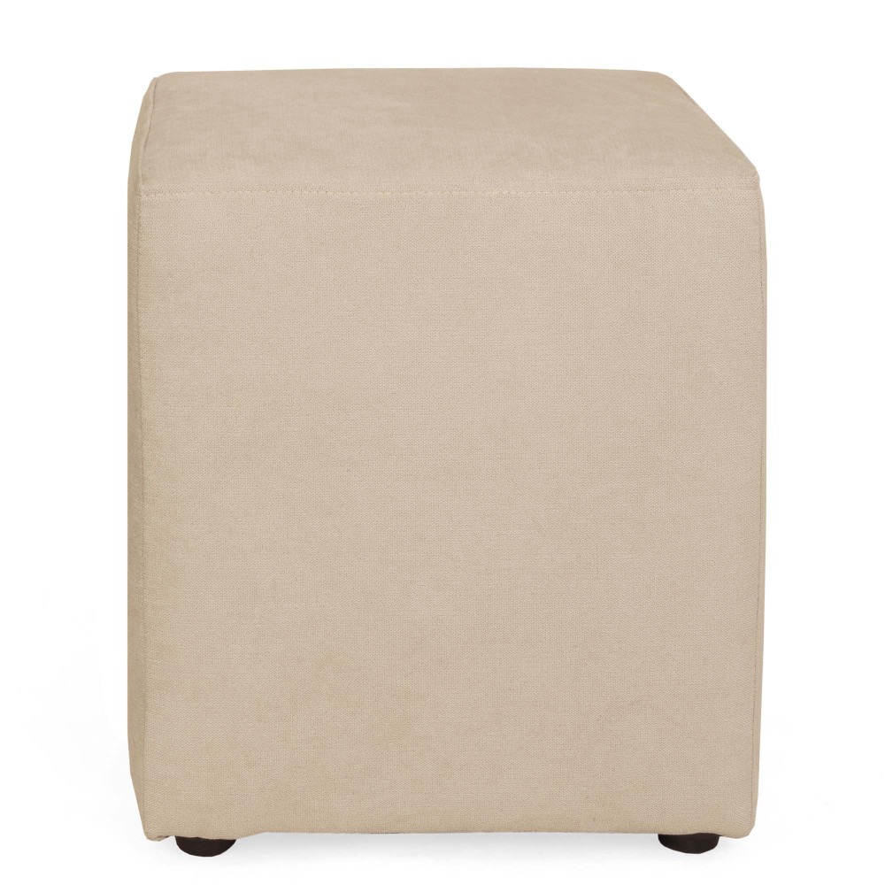 Taburet Cube - stofa K8 - crem Taburet Cube - stofa K8 - crem