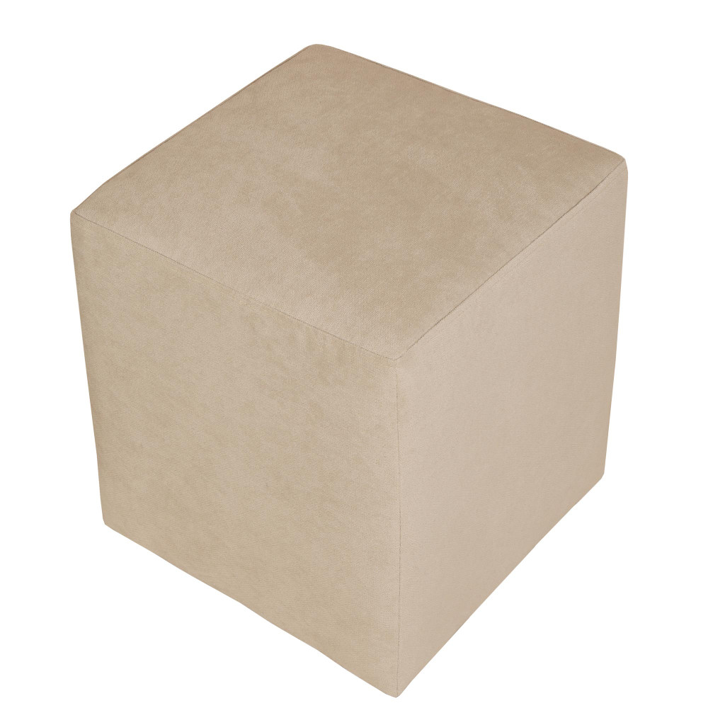 Taburet Cube - stofa K8 - crem Taburet Cube - stofa K8 - crem