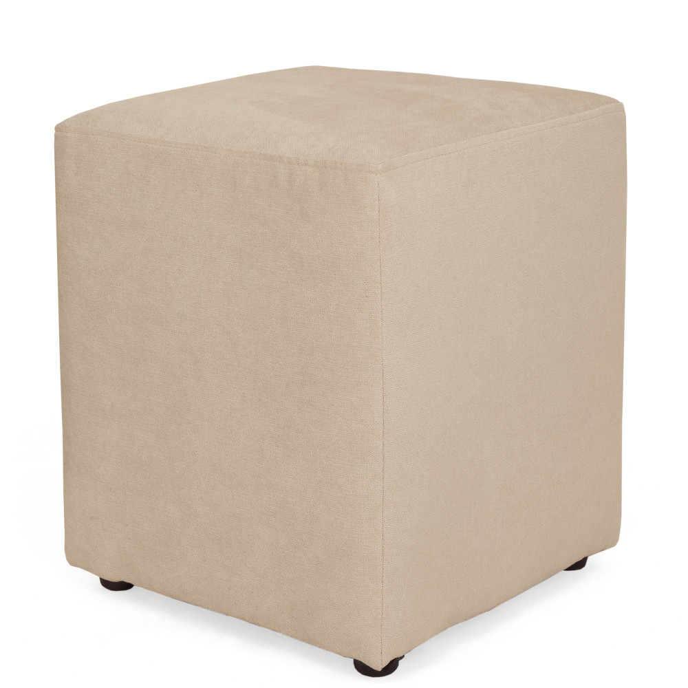Taburet Cube - stofa K8 - crem Taburet Cube - stofa K8 - crem