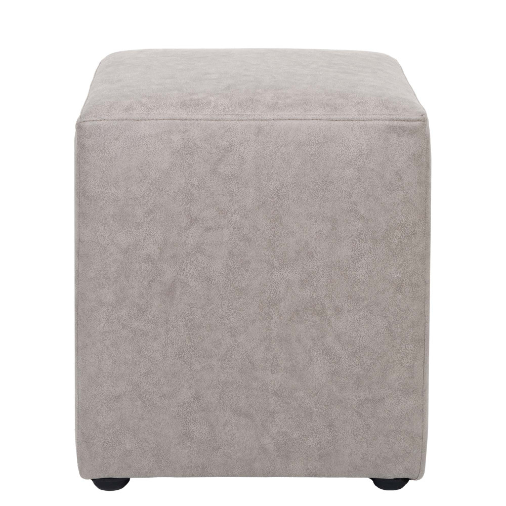 Taburet Cube - stofa M601 - crem Taburet Cube - stofa M601 - crem