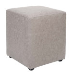 Taburet Cube - stofa M601 - crem
