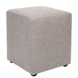 Taburet Cube - stofa M601 - crem Taburet Cube - stofa M601 - crem