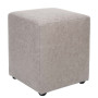 Taburet Cube - stofa M601 - crem Taburet Cube - stofa M601 - crem