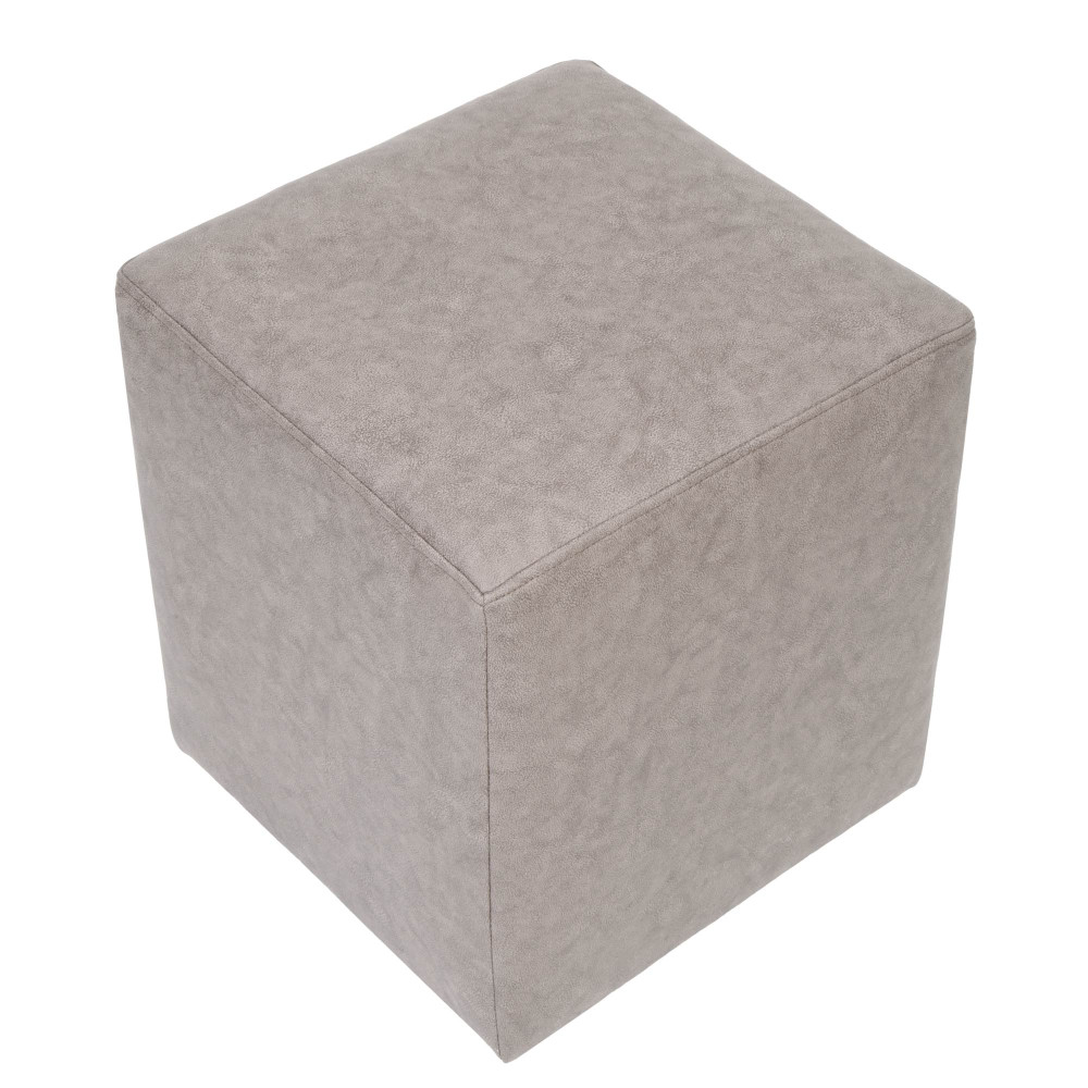 Taburet Cube - stofa M601 - crem Taburet Cube - stofa M601 - crem
