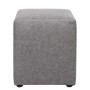 Taburet Cube - stofa M609 - gri deschis Taburet Cube - stofa M609 - gri deschis