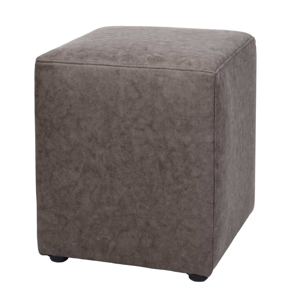 Taburet Cube - stofa M610 - bej Taburet Cube - stofa M610 - bej