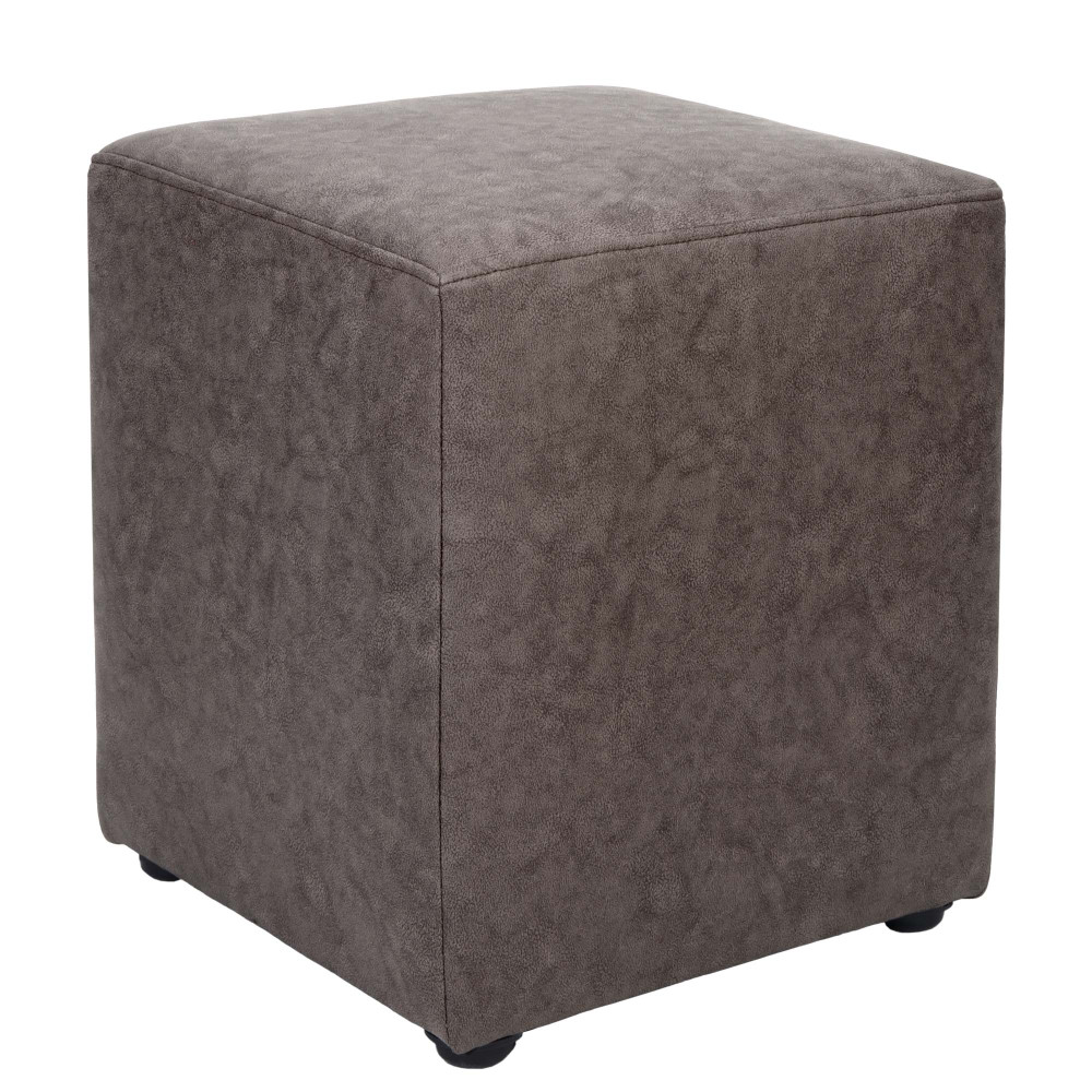 Taburet Cube - stofa M610 - bej Taburet Cube - stofa M610 - bej