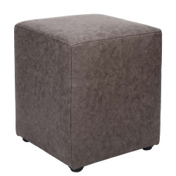 Taburet Cube - stofa M610 - bej Taburet Cube - stofa M610 - bej