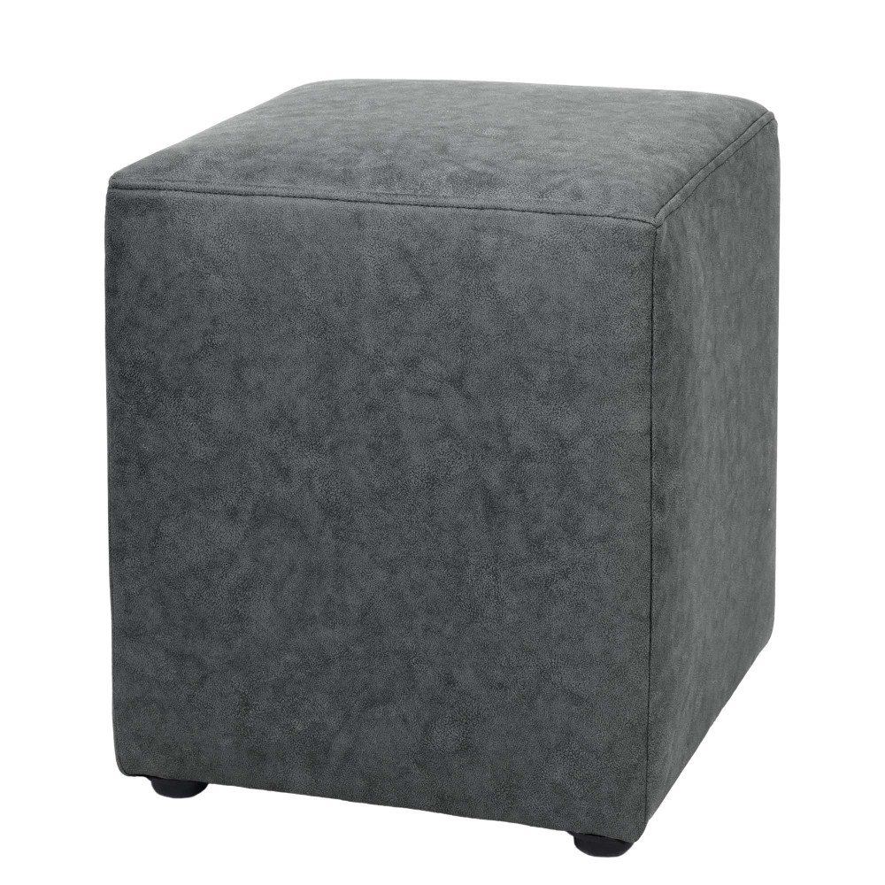 Taburet Cube - stofa M611 - gri Taburet Cube - stofa M611 - gri