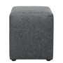 Taburet Cube - stofa M611 - gri Taburet Cube - stofa M611 - gri