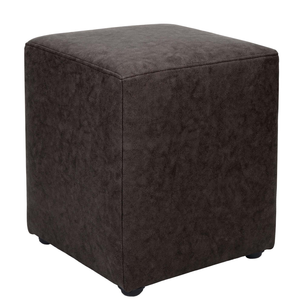 Taburet Cube - stofa M612 - maro