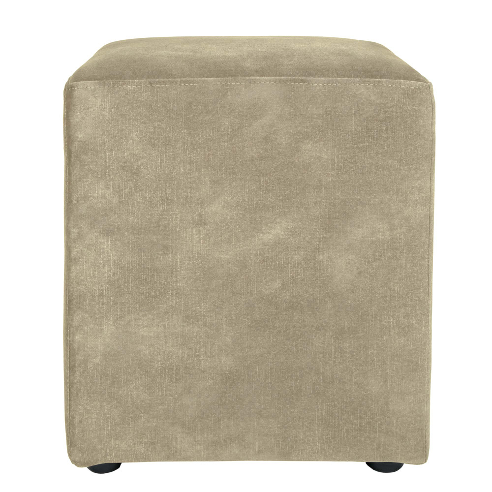 Taburet Cube - stofa P03 - bej Taburet Cube - stofa P03 - bej