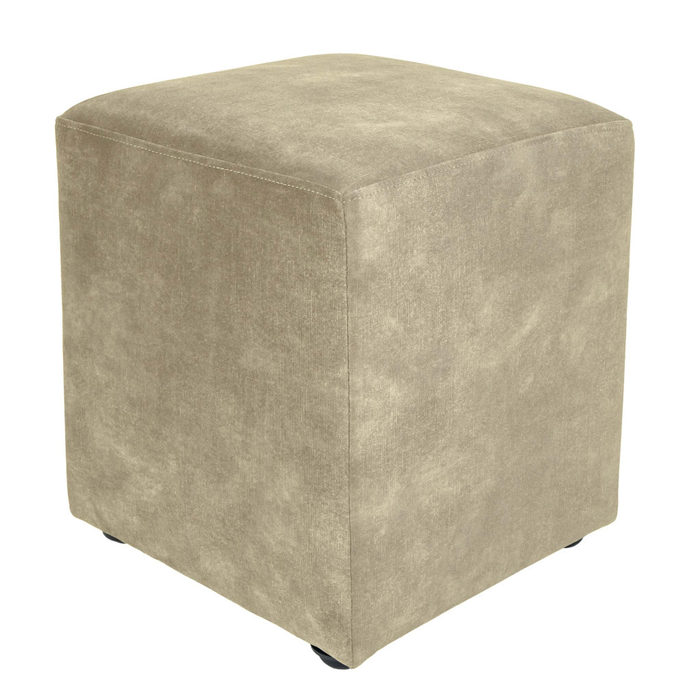 Taburet Cube - stofa P03 - bej Taburet Cube - stofa P03 - bej