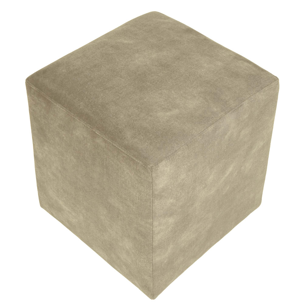 Taburet Cube - stofa P03 - bej Taburet Cube - stofa P03 - bej