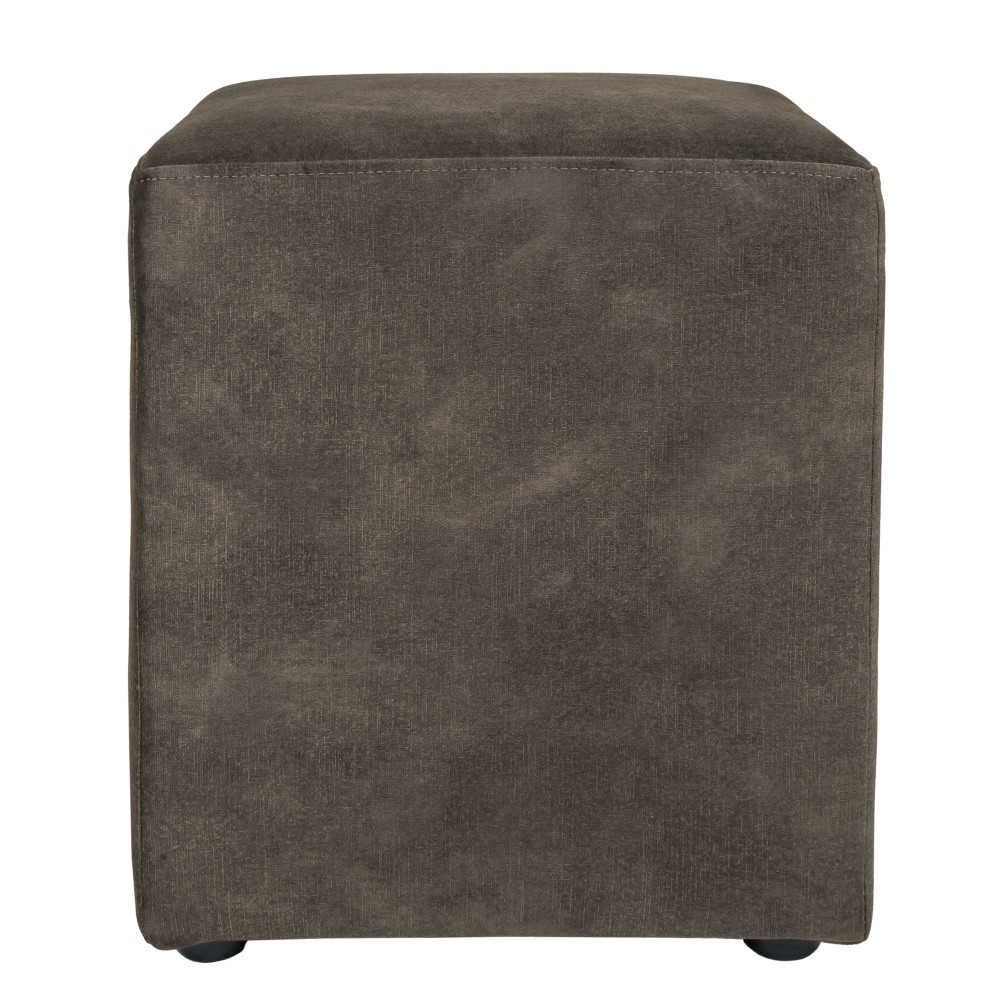 Taburet Cube - stofa P05 - maro Taburet Cube - stofa P05 - maro