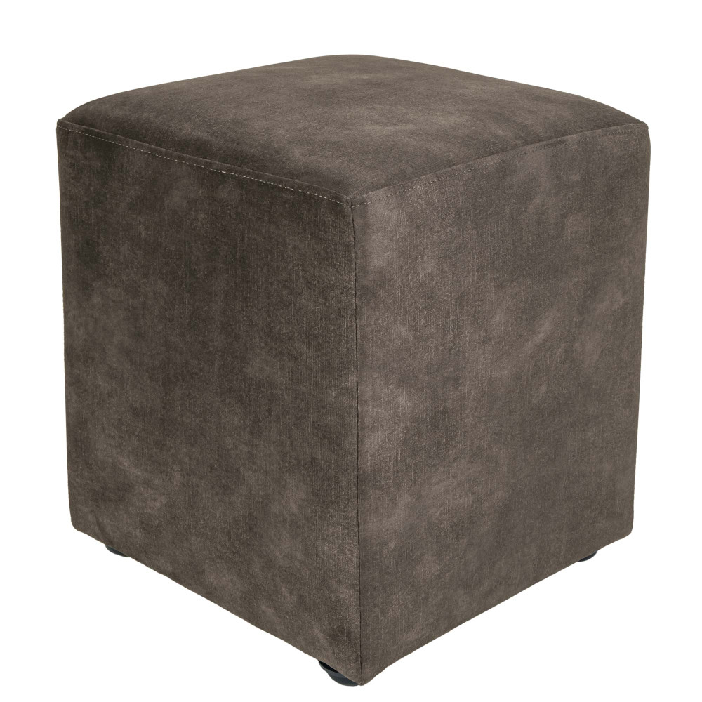 Taburet Cube - stofa P05 - maro Taburet Cube - stofa P05 - maro
