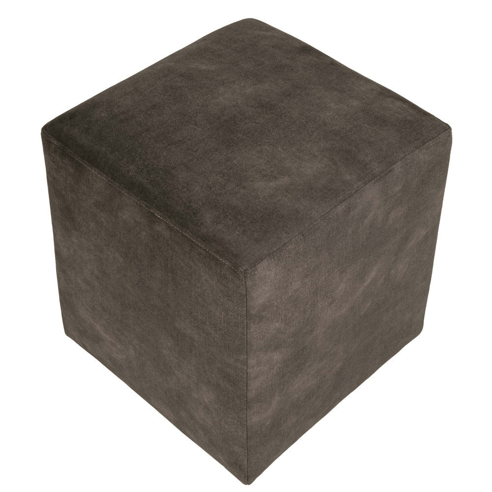 Taburet Cube - stofa P05 - maro Taburet Cube - stofa P05 - maro
