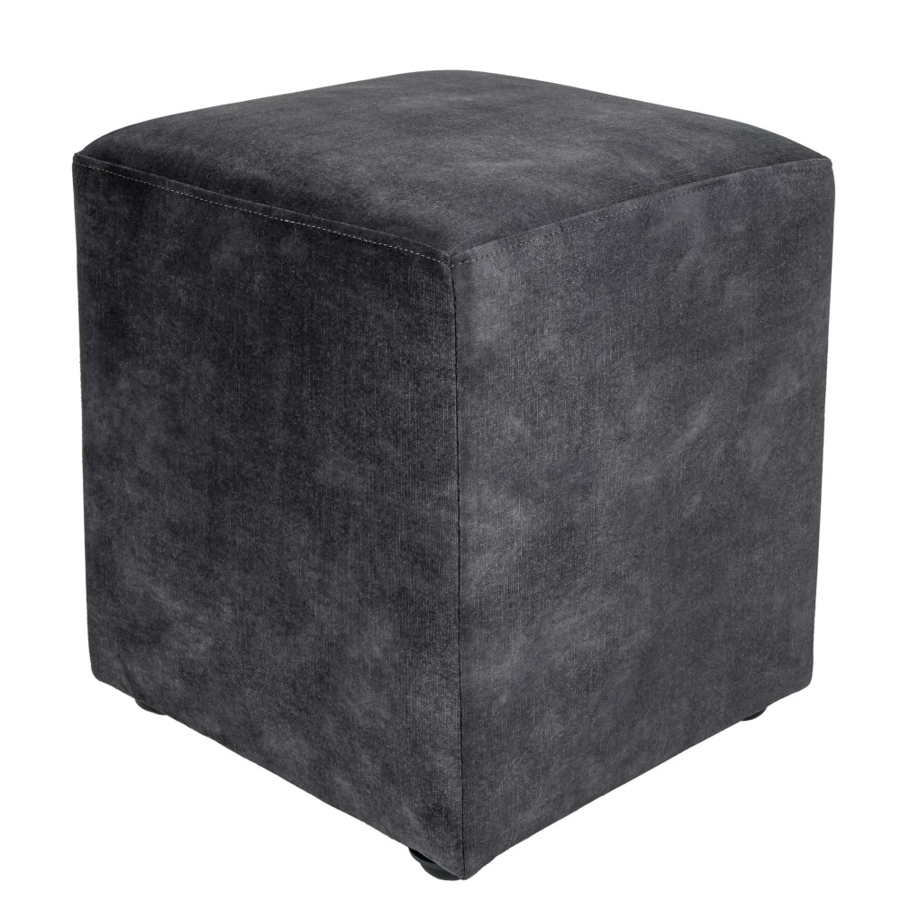Taburet Cube - stofa P17 - gri Taburet Cube - stofa P17 - gri