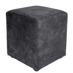 Taburet Cube - stofa P17 - gri