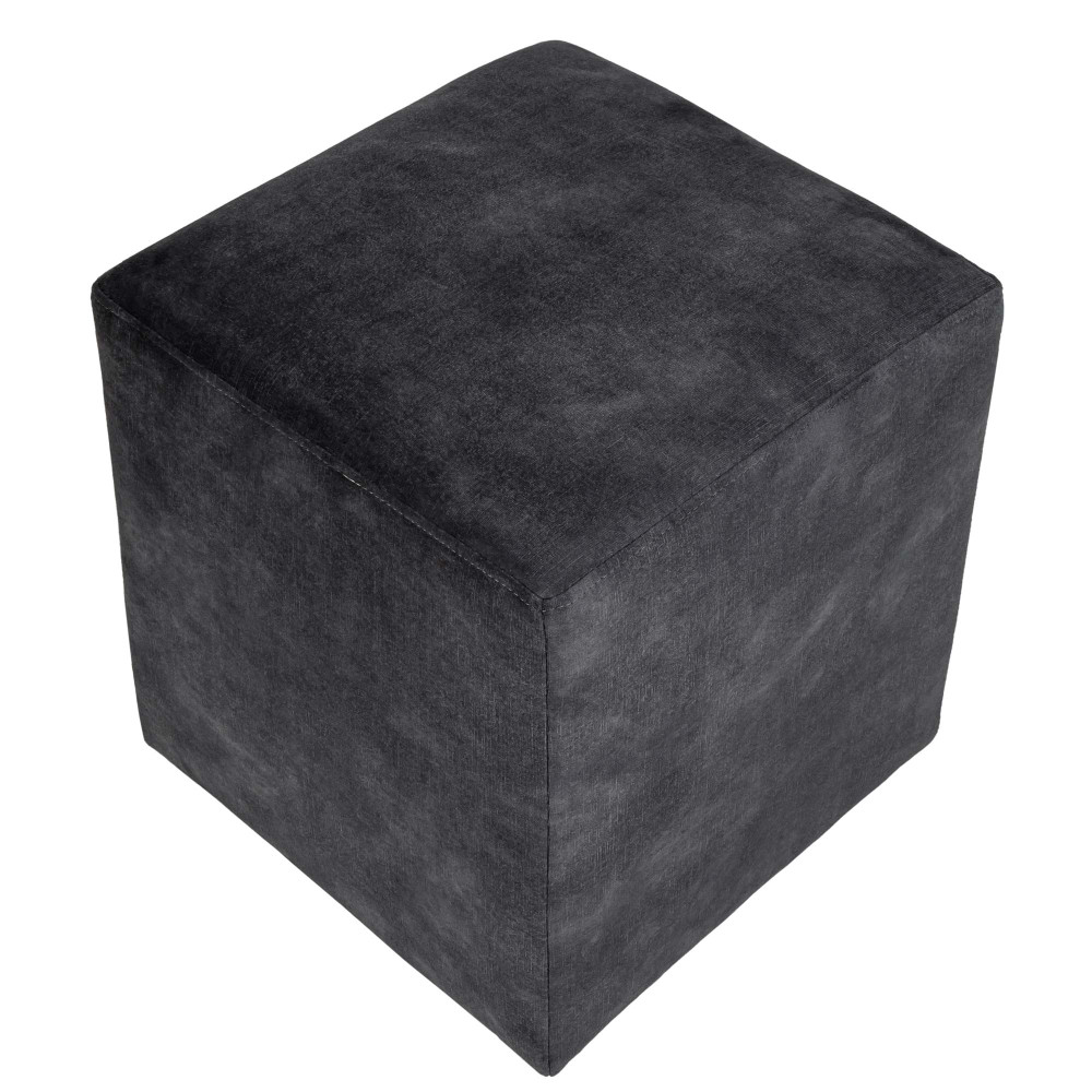 Taburet Cube - stofa P17 - gri Taburet Cube - stofa P17 - gri
