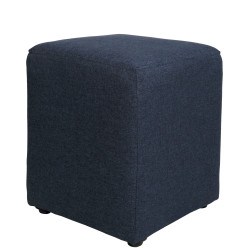 Taburet Cube - stofa S80 - albastru Taburet Cube - stofa S80 - albastru