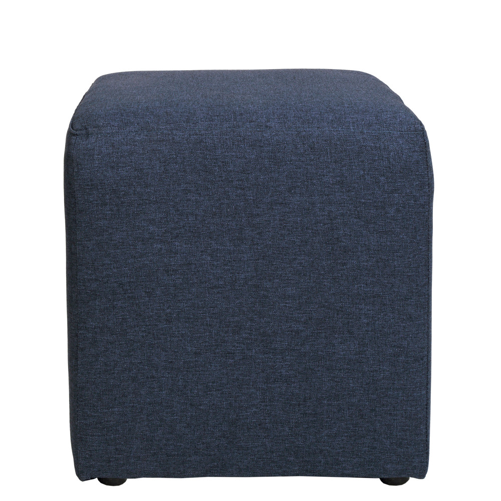 Taburet Cube - stofa S80 - albastru Taburet Cube - stofa S80 - albastru