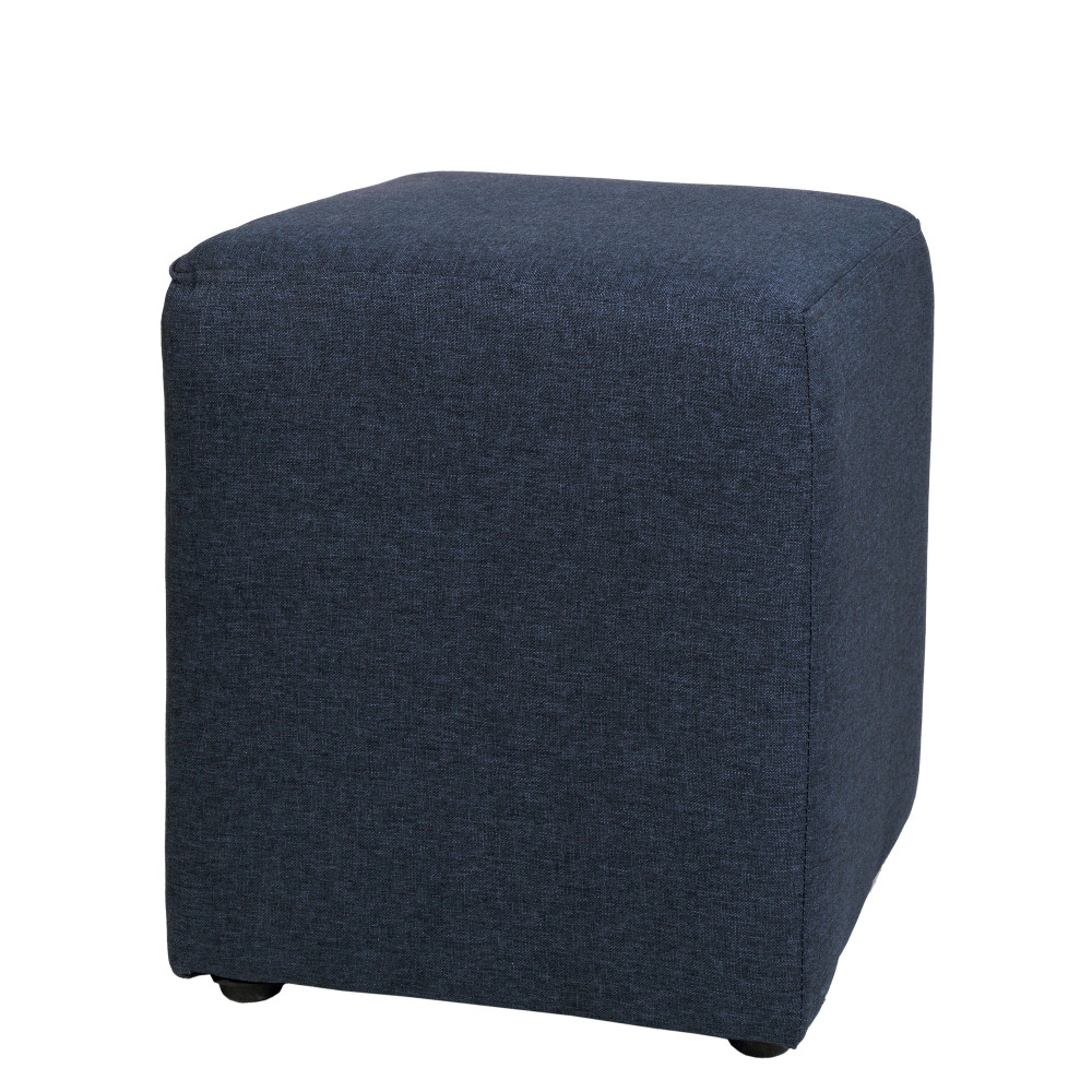 Taburet Cube - stofa S80 - albastru Taburet Cube - stofa S80 - albastru