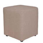 Taburet Cube - stofa S17 - bej
