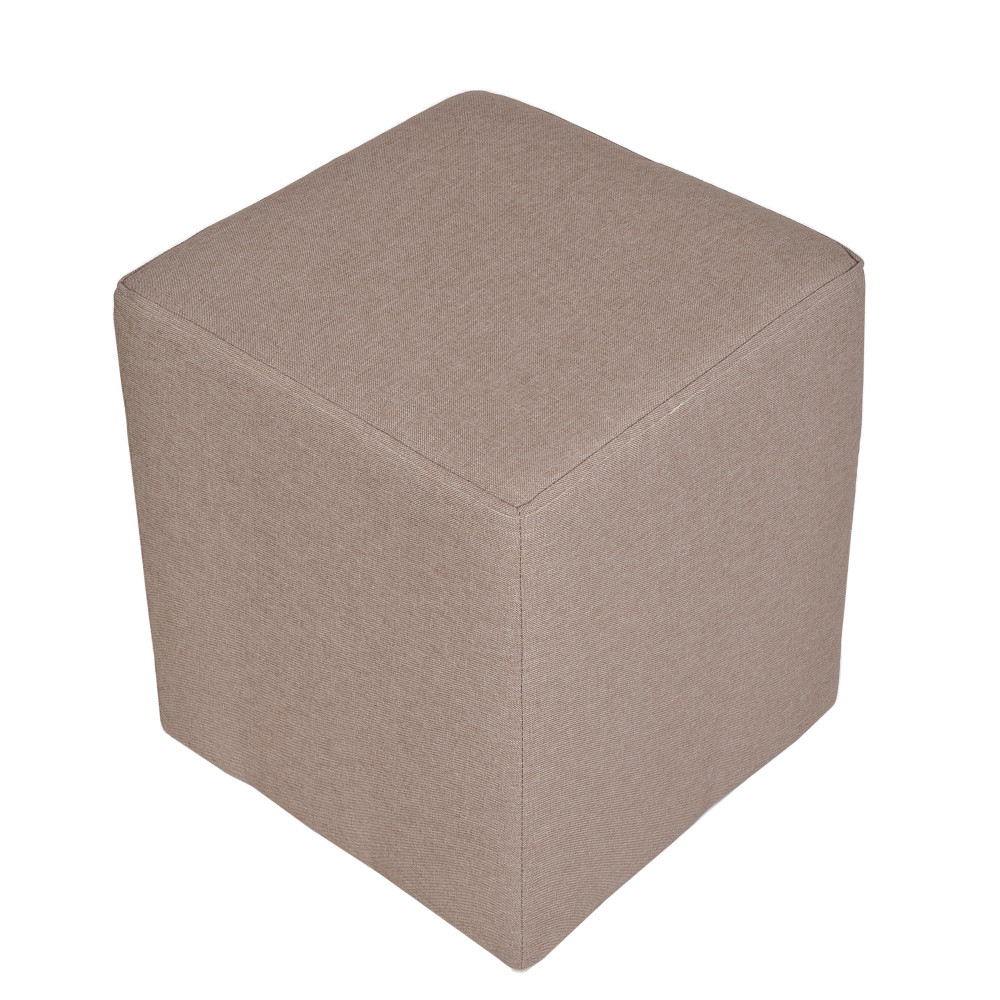 Taburet Cube - stofa S17 - bej Taburet Cube - stofa S17 - bej