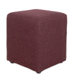 Taburet Cube - stofa S78 - bordo 