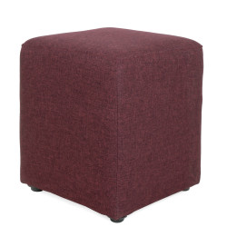 Taburet Cube - stofa S78 - bordo Taburet Cube - stofa S78 - bordo