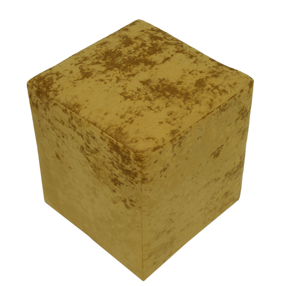 Taburet Cube - stofa E51 - galben Taburet Cube - stofa E51 - galben