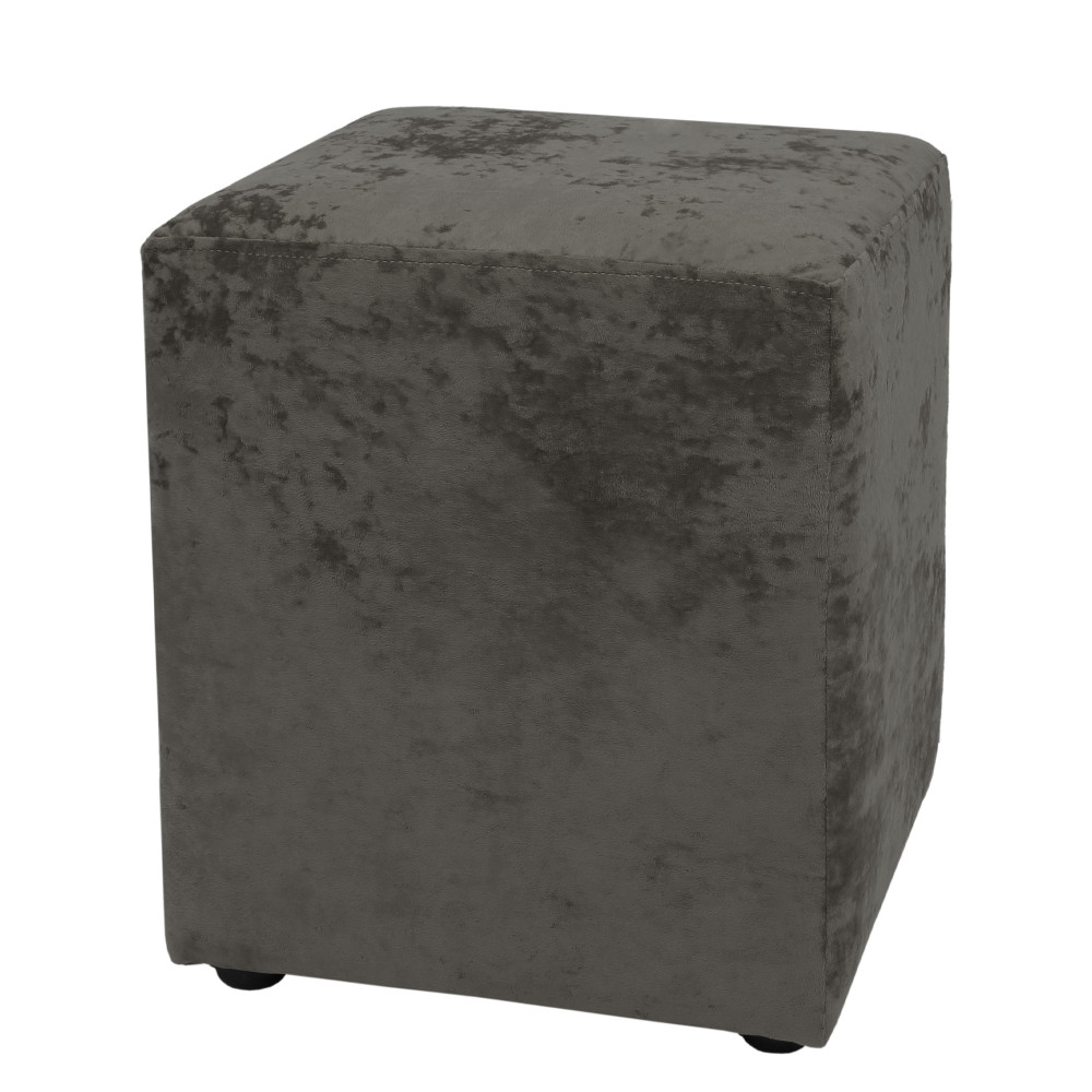 Taburet Cube - stofa E30 - gri Taburet Cube - stofa E30 - gri