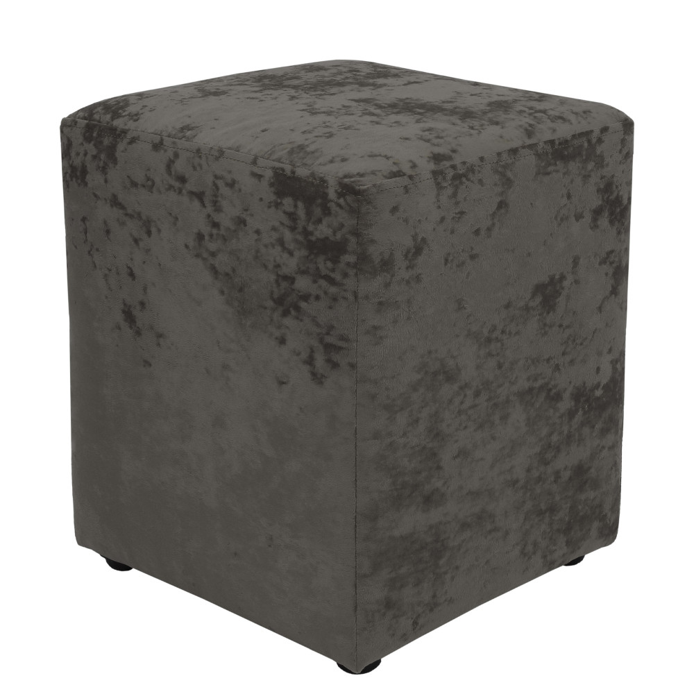 Taburet Cube - stofa E30 - gri Taburet Cube - stofa E30 - gri