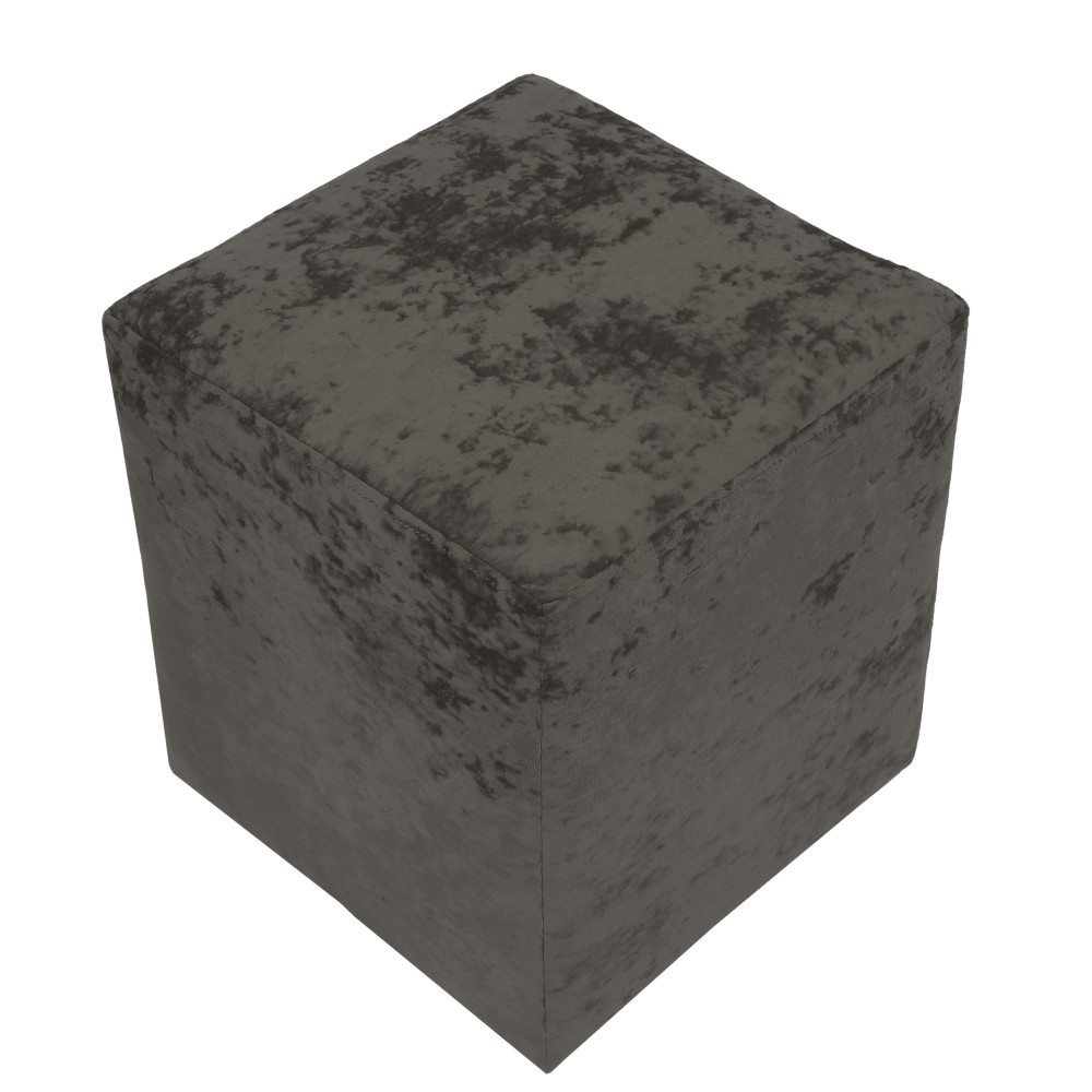 Taburet Cube - stofa E30 - gri Taburet Cube - stofa E30 - gri