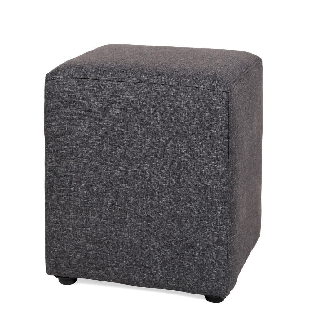 Taburet Cube - stofa S05 - gri Taburet Cube - stofa S05 - gri