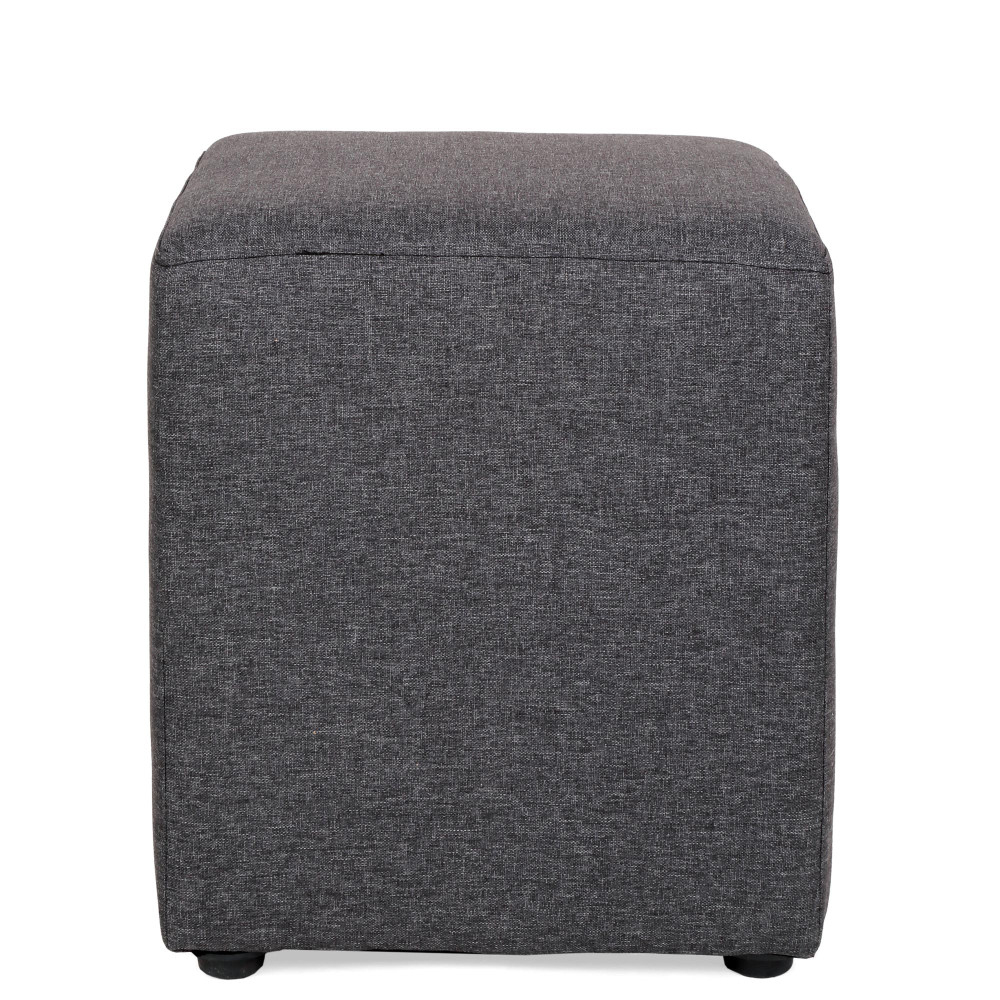 Taburet Cube - stofa S05 - gri Taburet Cube - stofa S05 - gri