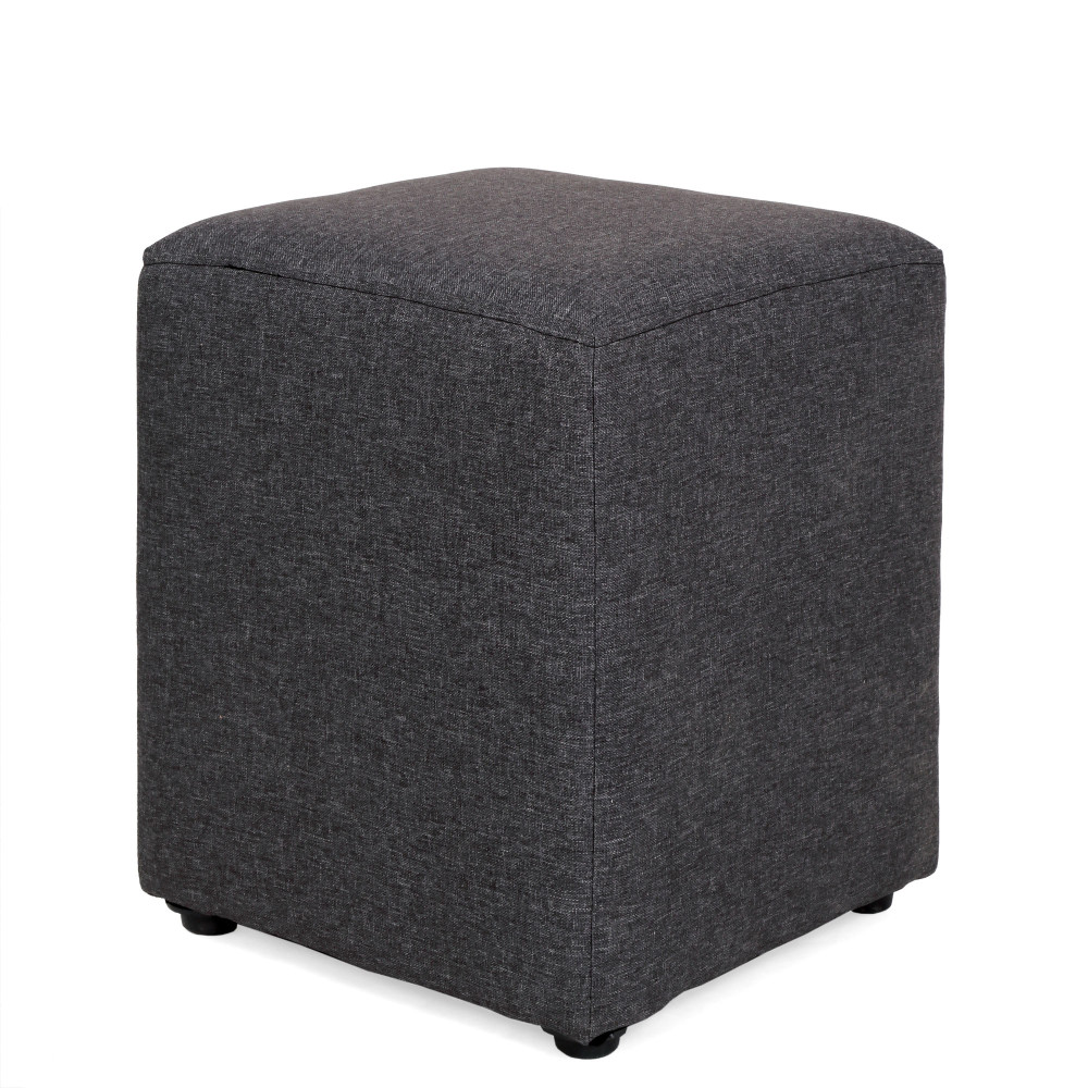 Taburet Cube - stofa S05 - gri Taburet Cube - stofa S05 - gri