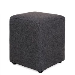 Taburet Cube - stofa S05 - gri Taburet Cube - stofa S05 - gri