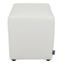 Taburet Cube - imitatie piele alb - 21894 Taburet Cube - imitatie piele alb - 21894