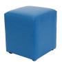 Taburet Cube - imitatie piele albastru - 21898 Taburet Cube - imitatie piele albastru - 21898