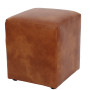 Taburet Cube - imitatie piele coniac - 8070 Taburet Cube - imitatie piele coniac - 8070