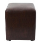 Taburet Cube - imitatie piele maro - 15611 Taburet Cube - imitatie piele maro - 15611
