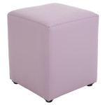 Taburet Cube - imitatie piele mov - 21897