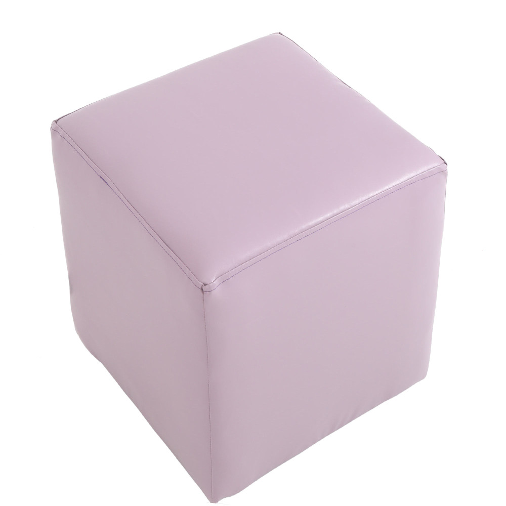 Taburet Cube - imitatie piele mov - 21897 Taburet Cube - imitatie piele mov - 21897
