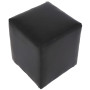 Taburet Cube - imitatie piele negru - 21901