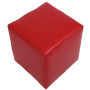 Taburet Cube - imitatie piele rosu - 21900 Taburet Cube - imitatie piele rosu - 21900