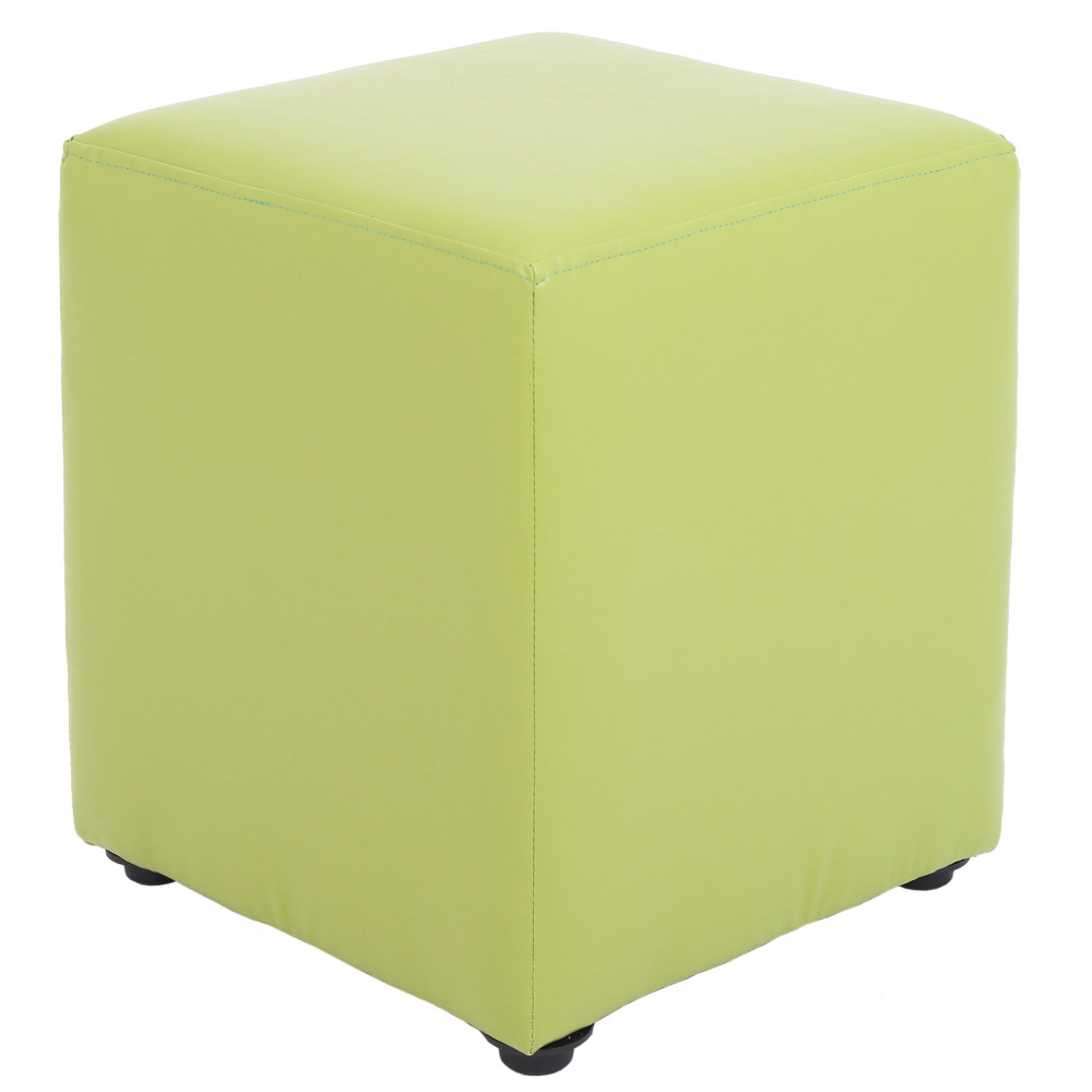 Taburet Cube - imitatie piele verde - 21899 Taburet Cube - imitatie piele verde - 21899