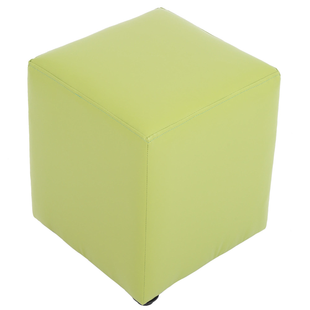 Taburet Cube - imitatie piele verde - 21899 Taburet Cube - imitatie piele verde - 21899