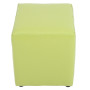 Taburet Cube - imitatie piele verde - 21899 Taburet Cube - imitatie piele verde - 21899